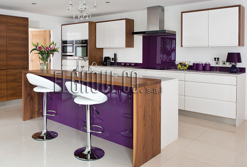 Backpainted glass-purple-kitchen-lebanon 3